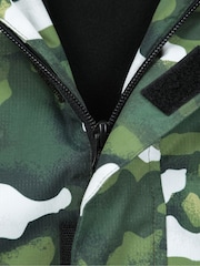 Mountain Warehouse Green Kids Mogal Printed Fleece Lined Snow Ski Jacket - Image 7 of 7