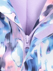 Mountain Warehouse Purple Kids Fleece Lined Printed Snow Ski Jacket And Trousers Set - Image 11 of 12