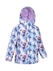 Mountain Warehouse Purple Kids Fleece Lined Printed Snow Ski Jacket And Trousers Set - Image 4 of 12