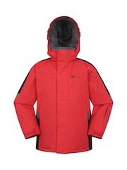 Mountain Warehouse Red Kids Raptor Fleece Lined Snow Jacket - Image 1 of 6