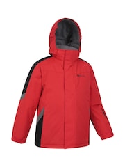 Mountain Warehouse Red Kids Raptor Fleece Lined Snow Jacket - Image 3 of 6