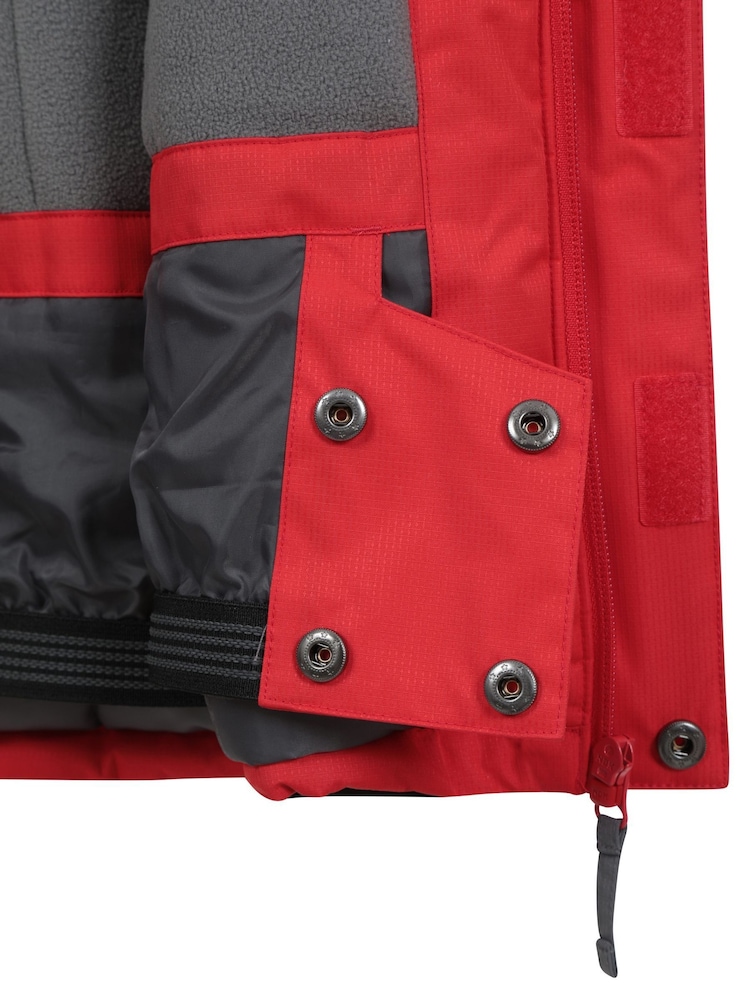 Rood - Mountain Warehouse Raptor Met fleece gevoerde sneeuwjas voor kinderen - Image 5 of 6