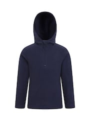 modra - Mountain Warehouse Otroška jopa Camber Fleece kapucar; jopa/pulover s kapuco 2 komplet - Slika 2 iz 11