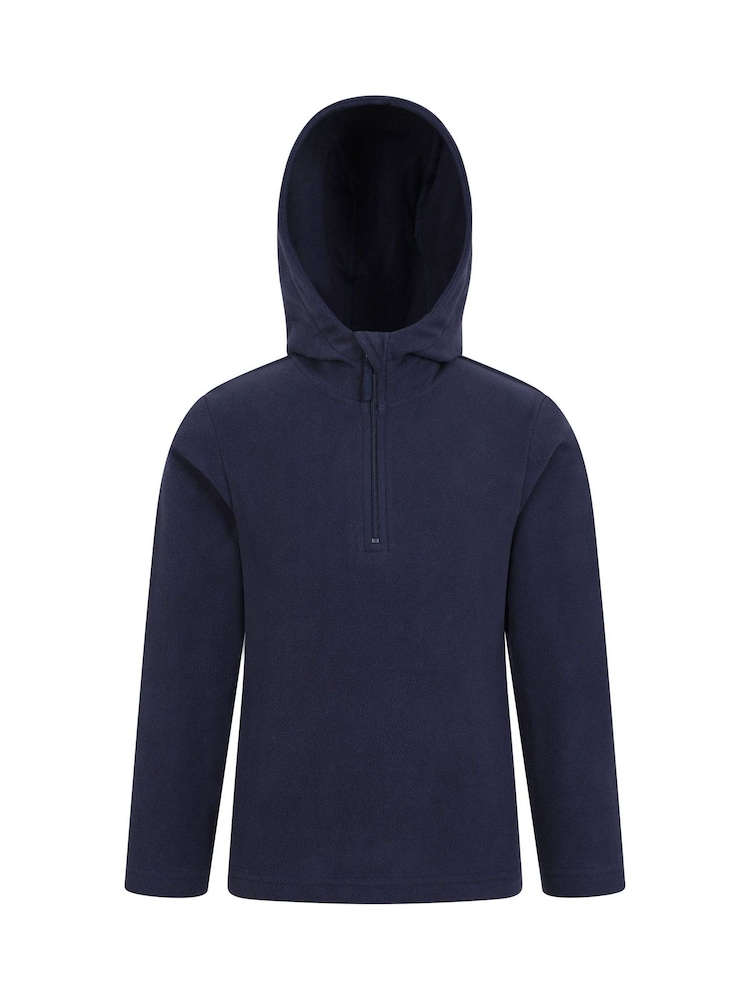 modra - Mountain Warehouse Otroška jopa Camber Fleece kapucar; jopa/pulover s kapuco 2 komplet - Slika 2 iz 11
