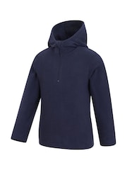 modra - Mountain Warehouse Otroška jopa Camber Fleece kapucar; jopa/pulover s kapuco 2 komplet - Slika 8 iz 11