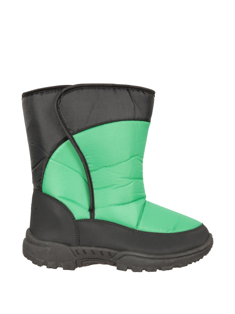 Grün - Mountain Warehouse – Caribou – Adaptive, Schneestiefel mit Streifen und Sherpa-Futter für Kinder - Bild 1 von 9 Grün - Mountain Warehouse – Caribou – Adaptive, Schneestiefel mit Streifen und Sherpa-Futter für Kinder - Bild 1 von 9