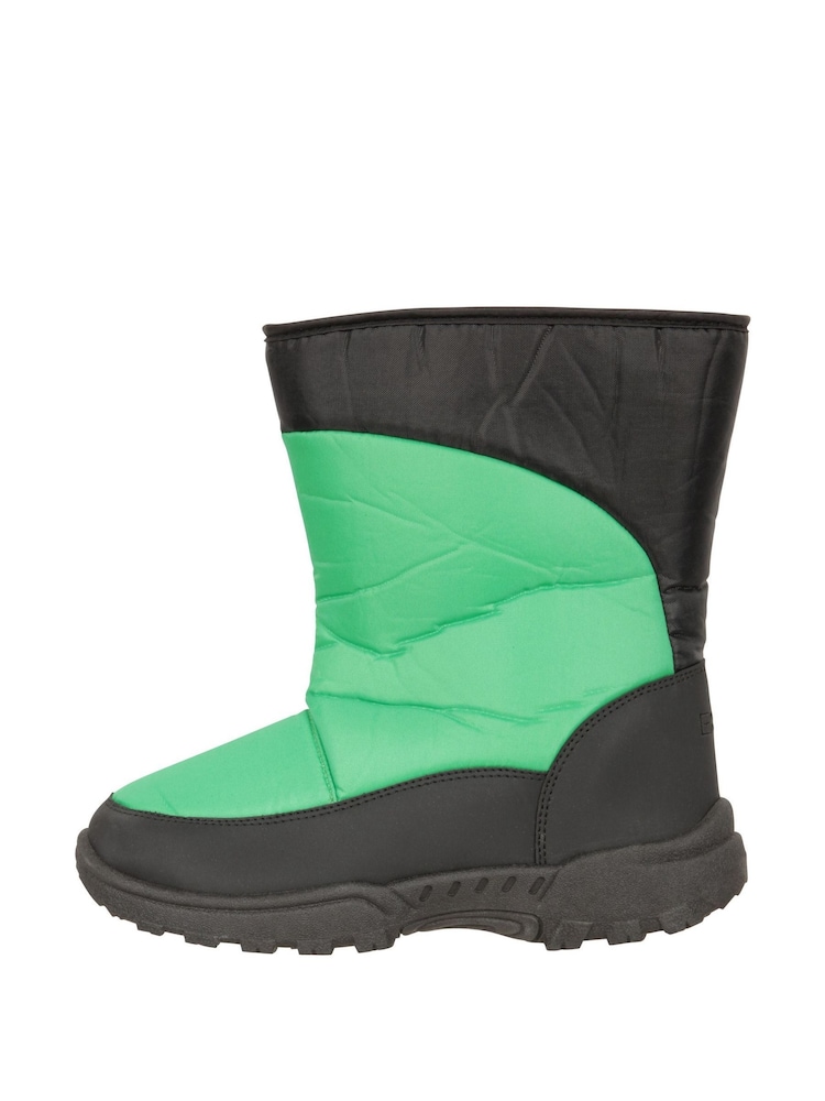 Grün - Mountain Warehouse – Caribou – Adaptive, Schneestiefel mit Streifen und Sherpa-Futter für Kinder - Bild 2 von 9 Grün - Mountain Warehouse – Caribou – Adaptive, Schneestiefel mit Streifen und Sherpa-Futter für Kinder - Bild 2 von 9