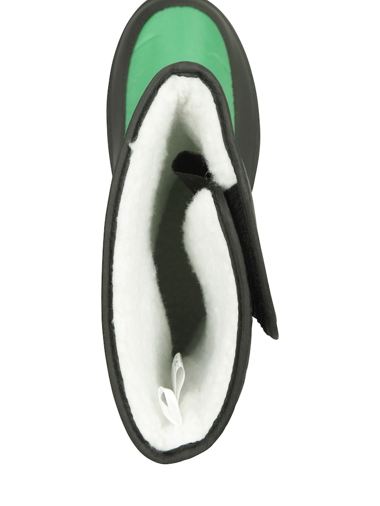 Mountain Warehouse Green Caribou Kids Single Stripe Sherpa Lined Adaptive Snow Boots - Image 5 of 9