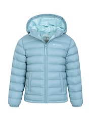 Mountain Warehouse Aqua Blue Seasons II Kids Water-Resistant Padded Jacket - Image 5 of 6