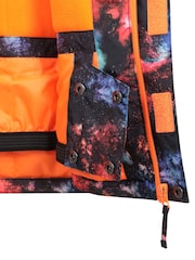Mountain Warehouse Black Kids Fleece Lined Printed Snow Ski Jacket And Trousers Set - Image 11 of 12