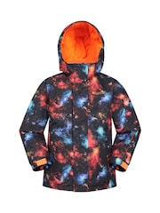 Mountain Warehouse Black Kids Fleece Lined Printed Snow Ski Jacket And Trousers Set - Image 2 of 12
