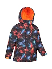 Mountain Warehouse Black Kids Fleece Lined Printed Snow Ski Jacket And Trousers Set - Image 4 of 12