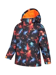 Mountain Warehouse Black Kids Fleece Lined Printed Snow Ski Jacket And Trousers Set - Image 5 of 12