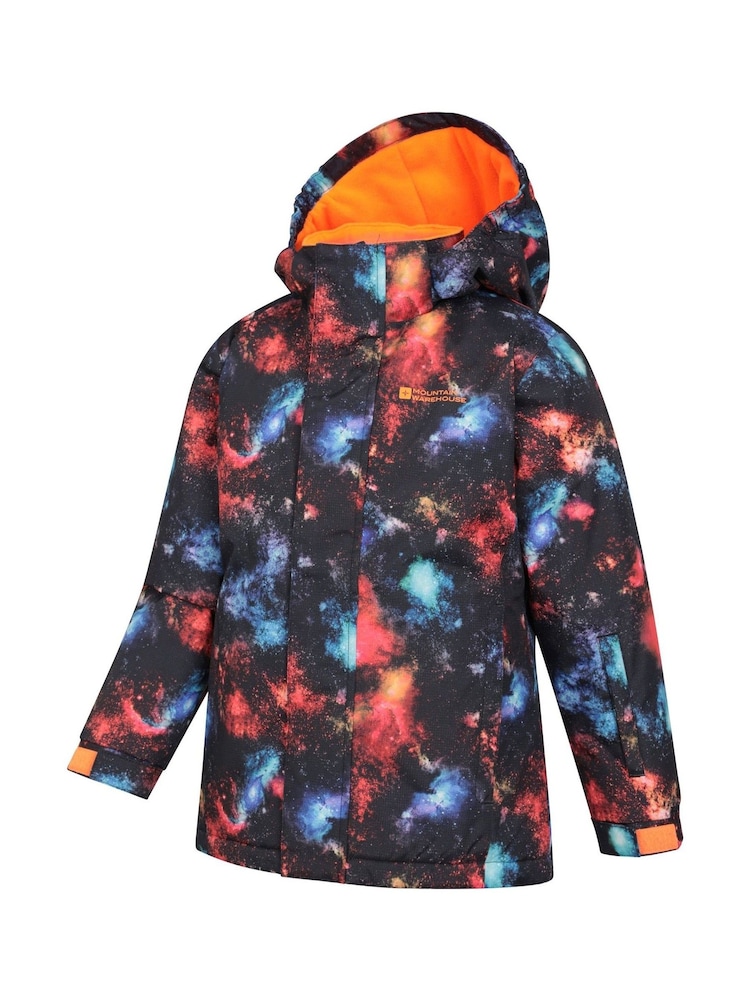 Mountain Warehouse Black Kids Fleece Lined Printed Snow Ski Jacket And Trousers Set - Image 5 of 12