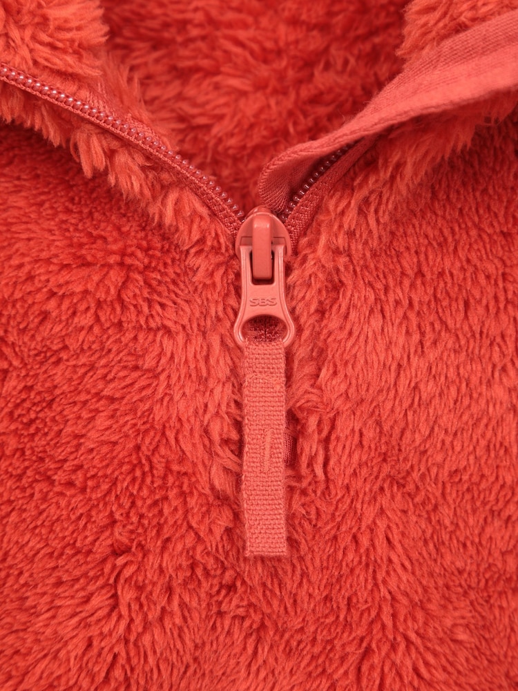 Mountain Warehouse Orange Teddy Kids Half-Zip Fleece - Image 5 of 5