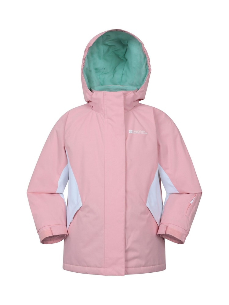 Mountain Warehouse Pink Fleece Lined Snow Ski Jacket And Trousers Set - Image 2 of 15 Mountain Warehouse Pink Fleece Lined Snow Ski Jacket And Trousers Set - Image 2 of 15