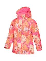 Mountain Warehouse Orange Kids Snowdrop Printed Ski Jacket - Image 3 of 7