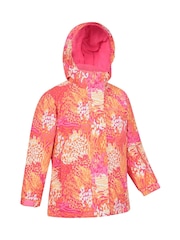 Mountain Warehouse Orange Kids Snowdrop Printed Ski Jacket - Image 4 of 7