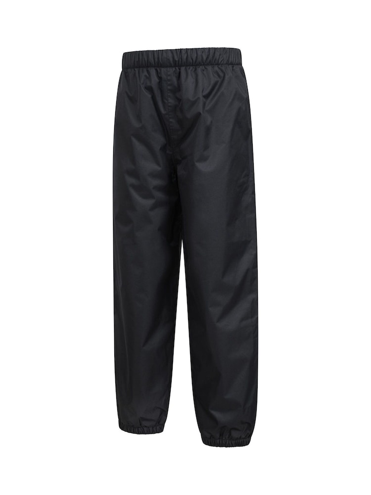 Mountain Warehouse Black Kids Waterproof Fleece Lined Trousers - Image 4 of 6