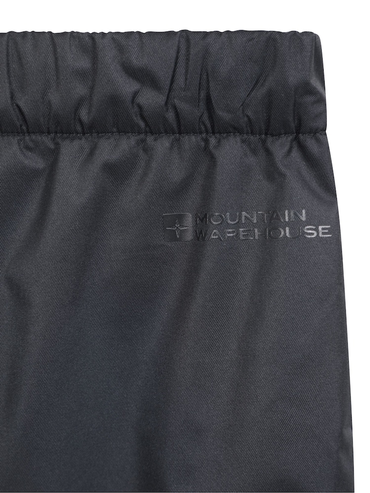 Mountain Warehouse Black Kids Waterproof Fleece Lined Trousers - Image 5 of 6
