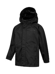 Mountain Warehouse Black Kids Pakka Waterproof Jacket And Overtrousers Set - Image 5 of 11