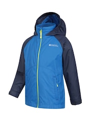 Mountain Warehouse Light Blue Torrent II Kids Waterproof Jacket - Image 3 of 6