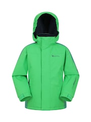 أخضر - Mountain Warehouse Kids Raptor Fleece Lined Snow Jacket - صورة 1 من 7