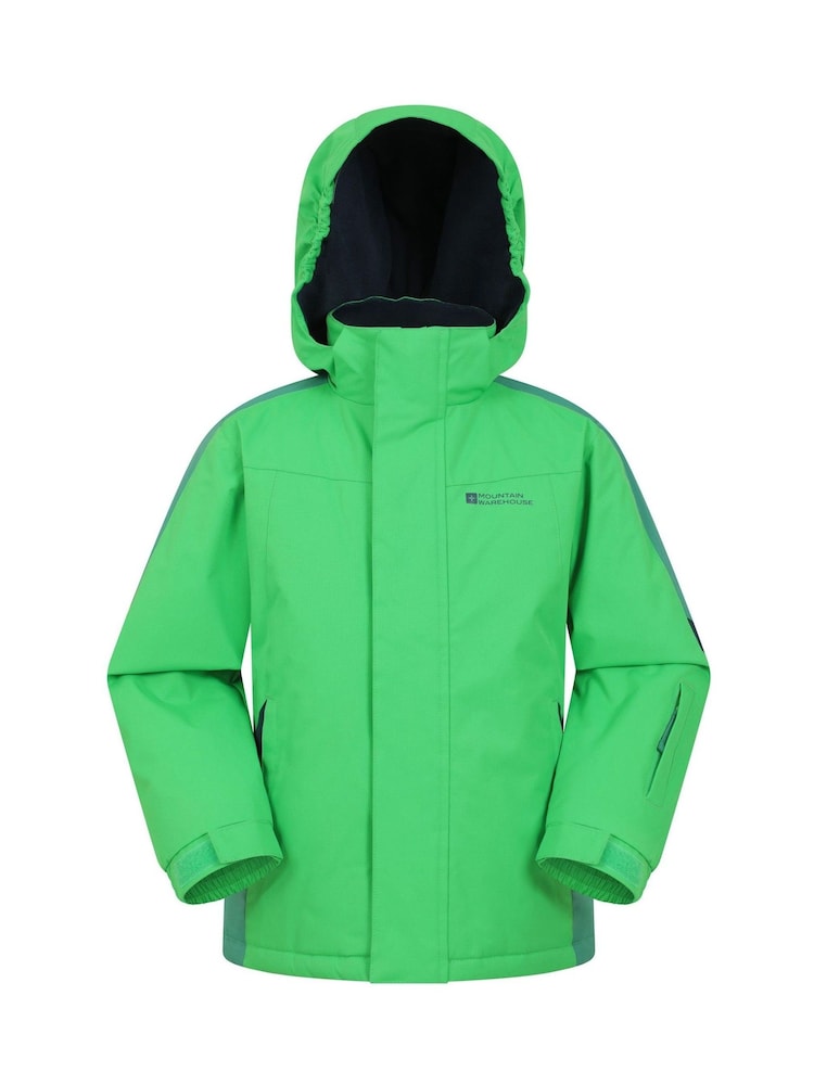 أخضر - Mountain Warehouse Kids Raptor Fleece Lined Snow Jacket - صورة 1 من 7