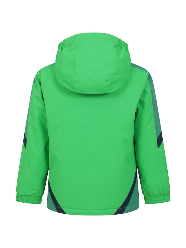 Mountain Warehouse Green Kids Raptor Fleece Lined Snow Jacket - Image 3 of 7