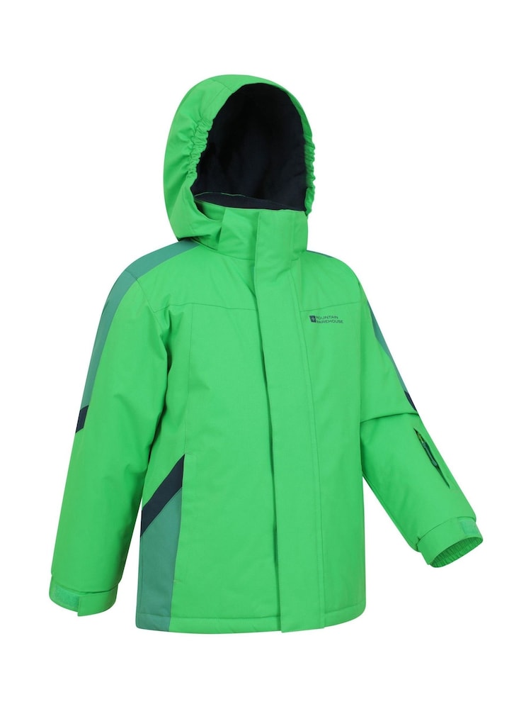 Mountain Warehouse Green Kids Raptor Fleece Lined Snow Jacket - Image 4 of 7