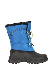 Mountain Warehouse Mid Blue Whistler Kids Sherpa Lined Adaptive Snow Boots - Image 1 of 5