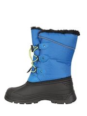 Mountain Warehouse Mid Blue Whistler Kids Sherpa Lined Adaptive Snow Boots - Image 2 of 5