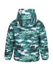 Mountain Warehouse Green Kids Seasons Water Resistant Faux Fur Lined Padded Jacket - Image 3 of 6