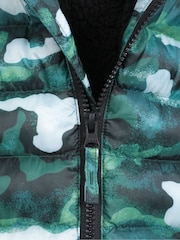 Mountain Warehouse Green Kids Seasons Water Resistant Faux Fur Lined Padded Jacket - Image 5 of 6
