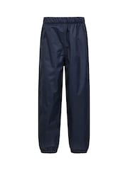 Mountain Warehouse Blue Waterproof Fleece Lined Kids Trousers - Image 1 of 5