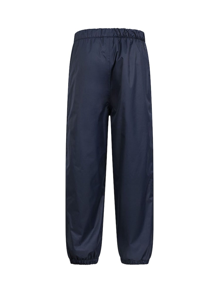 Mountain Warehouse Blue Waterproof Fleece Lined Kids Trousers - Image 2 of 5