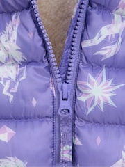 Mountain Warehouse Purple Kids Seasons Water Resistant Faux Fur Lined Padded Jacket - Image 6 of 6