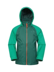 Mountain Warehouse Green Torrent II Kids Waterproof Jacket - Image 1 of 6