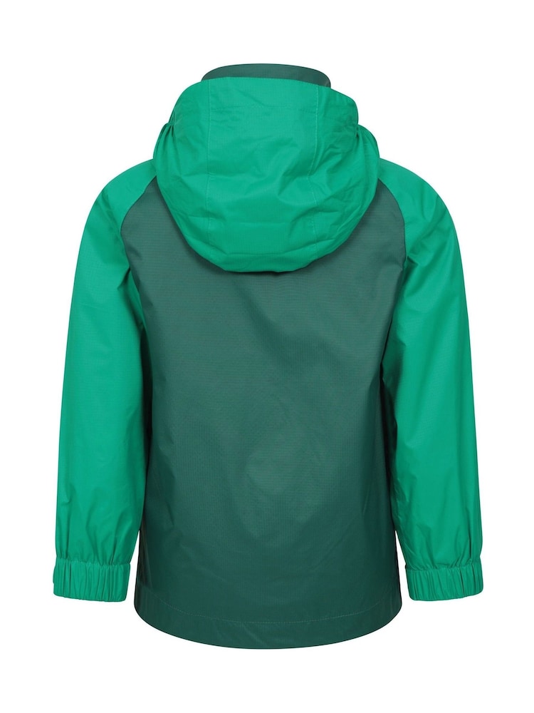 Mountain Warehouse Green Torrent II Kids Waterproof Jacket - Image 3 of 6