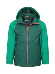 Mountain Warehouse Green Torrent II Kids Waterproof Jacket - Image 5 of 6