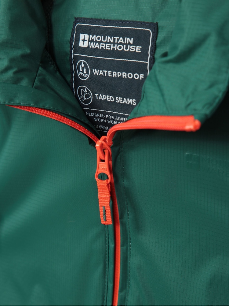 Mountain Warehouse Green Torrent II Kids Waterproof Jacket - Image 6 of 6