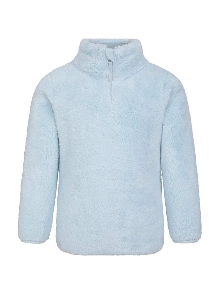 Mountain Warehouse Blue Teddy Kids Half-Zip Fleece - Image 1 of 5