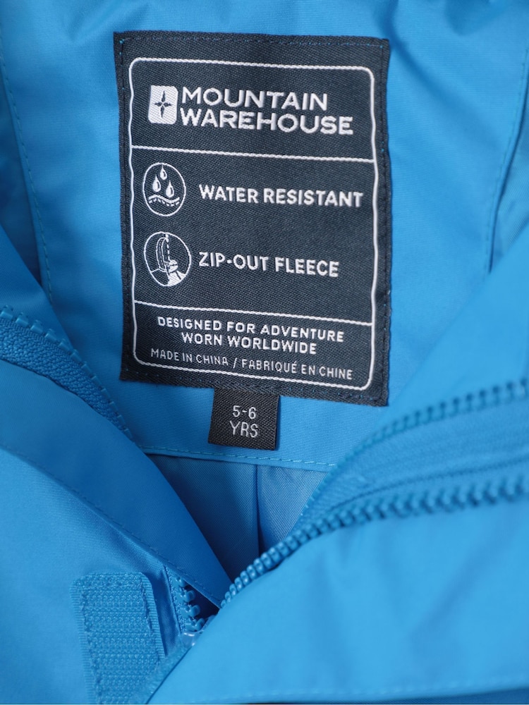Mountain Warehouse Blue Fell Kids 3 In 1 Water Resistant Jacket - Image 7 of 7