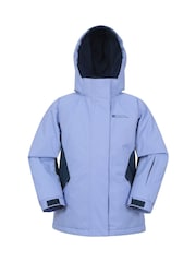 Mountain Warehouse Purple Kids Fleece Lined Snow Ski Jacket And Trousers Set - Image 2 of 12