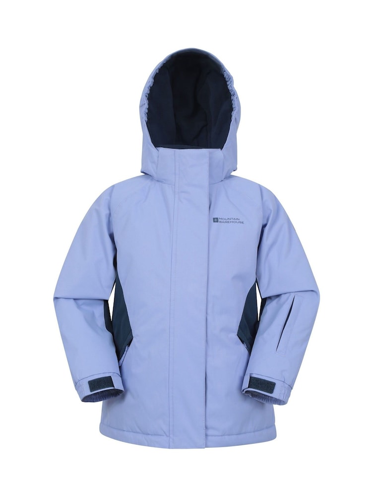 Mountain Warehouse Purple Kids Fleece Lined Snow Ski Jacket And Trousers Set - Image 2 of 12