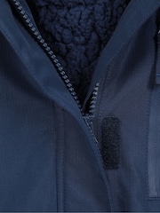 Mountain Warehouse Blue Kids Noah Borg Lined Waterproof Jacket - Image 5 of 6