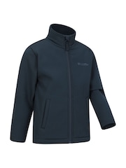 Mountain Warehouse Blue Kids Grasmere Softshell Jacket - Image 3 of 5