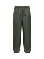 Verde - Pantalones con forro polar impermeables de niño de Mountain Warehouse - Imagen 1 de 6
