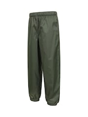 Verde - Pantalones con forro polar impermeables de niño de Mountain Warehouse - Imagen 3 de 6