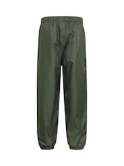 Verde - Pantalones con forro polar impermeables de niño de Mountain Warehouse - Imagen 4 de 6